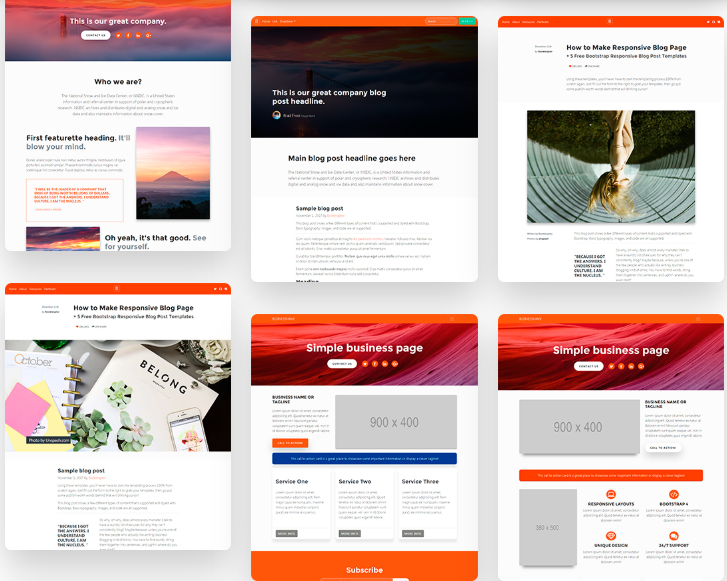 Landing Page Template Serbaguna - keren untuk bisnis anda