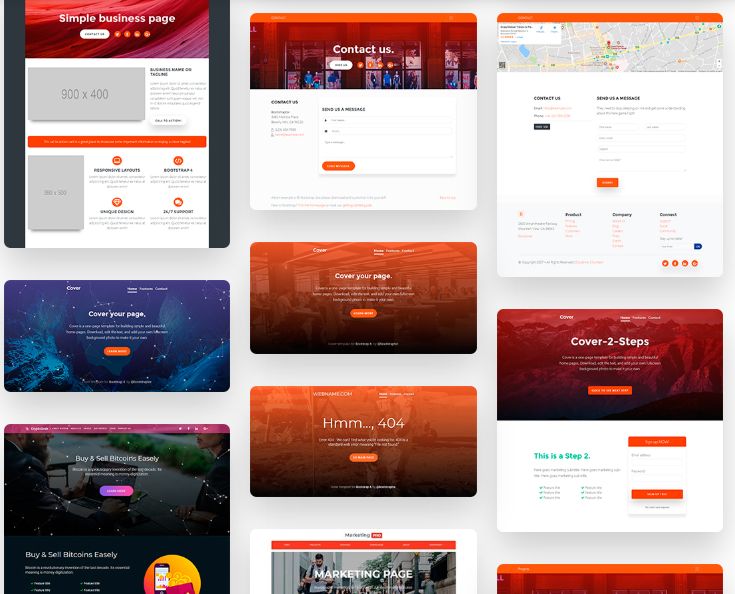 Landing Page Template Serbaguna - keren untuk bisnis anda
