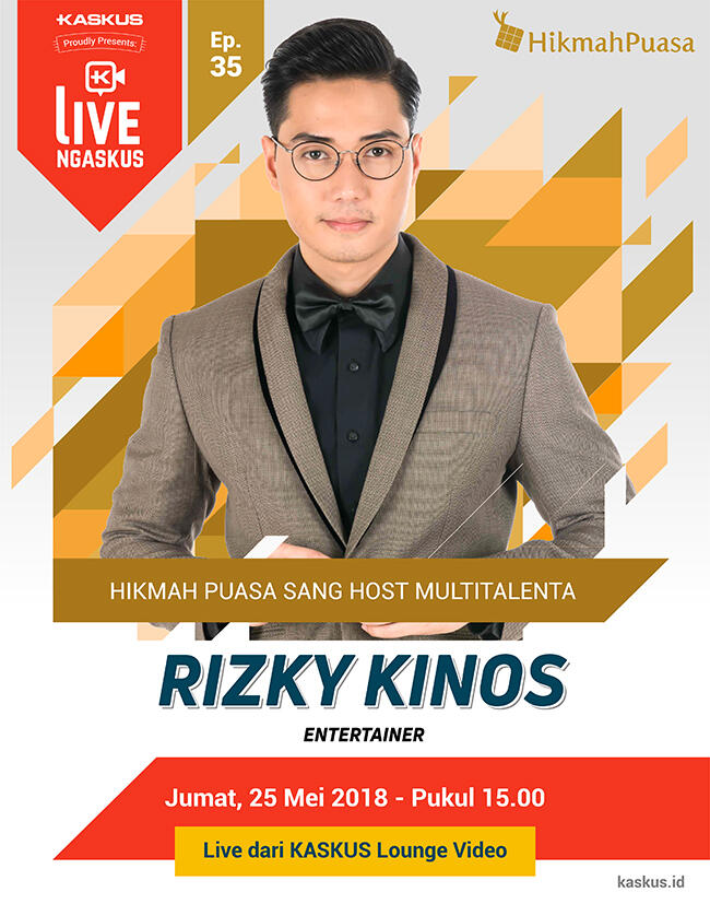 Rizky Kinos Mau Ajak Agan Mencari Hikmah Puasa di LIVE Ngaskus!
