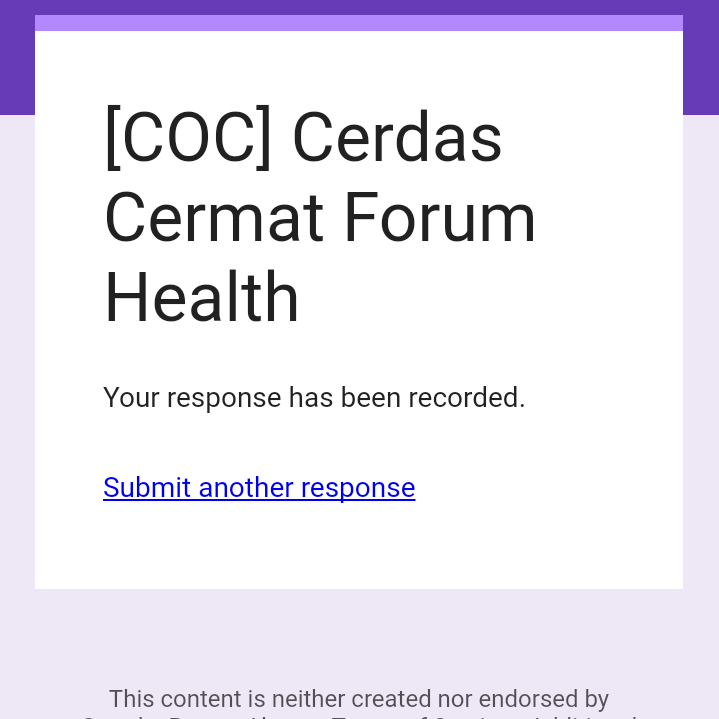 &#91;COC&#93; Cerdas Cermat Forum Health (#94)