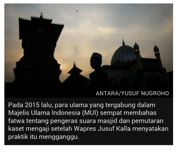 Ajakan Menggunakan Pengeras Suara Masjid 'Dengan Bijak' Menjadi Viral