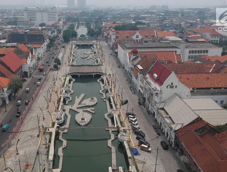 FOTO: Terinspirasi Sungai di Korsel, Begini Indahnya Kali Besar Kota Tua