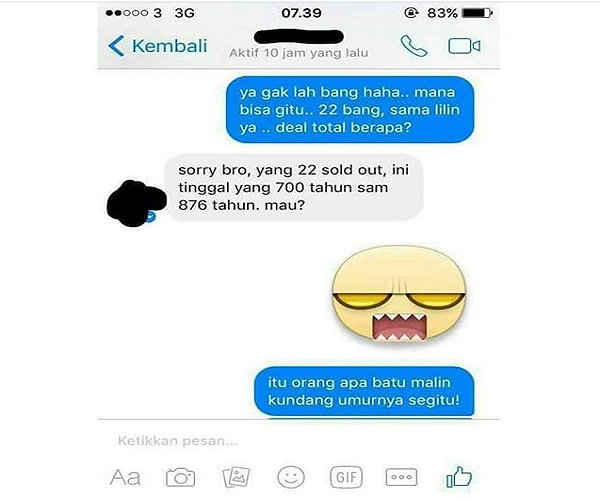 Sama-Sama Stress ! Chat Transaksi Penjual Kue Dengan Pembeli Ini Bikin Ngakakk