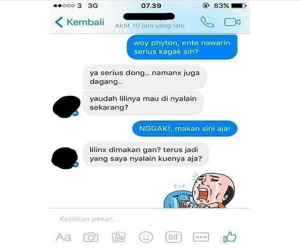 Sama-Sama Stress ! Chat Transaksi Penjual Kue Dengan Pembeli Ini Bikin Ngakakk