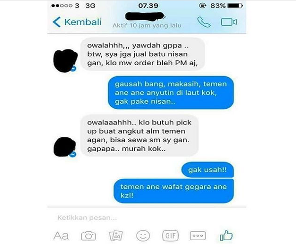 Sama-Sama Stress ! Chat Transaksi Penjual Kue Dengan Pembeli Ini Bikin Ngakakk