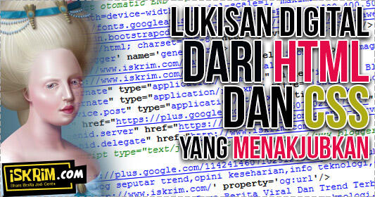 Level Dewa, Orang Ini Melukis Dengan 'Pure HTML dan CSS' (Orang Web Design Masuk!)