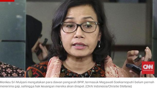Menkeu Sebut Gaji Megawati Cs di BPIP Dirapel Sejak Februari
