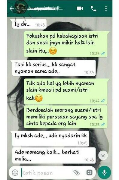 PERCAKAPAN SUAMI NAKAL MAU SELINGKUH DENGAN MAHASISWI CANTIK