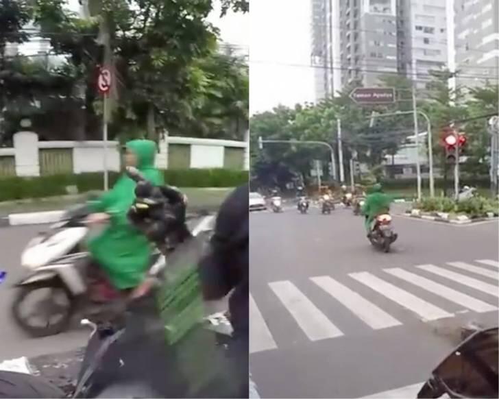 BRUTAL ! Nekad Nih Emak2 Terobos Lampu Merah yang Padat ...! THUG LIFE !