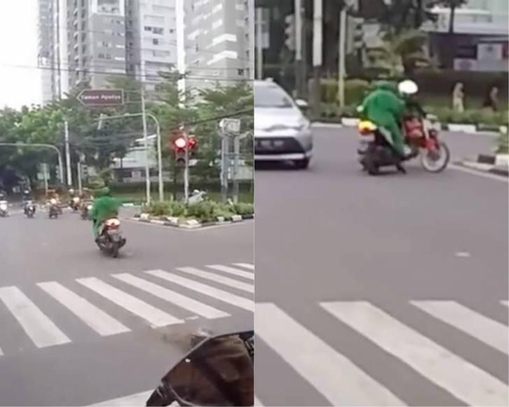 BRUTAL ! Nekad Nih Emak2 Terobos Lampu Merah yang Padat ...! THUG LIFE !