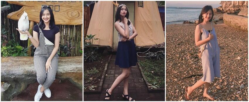 10 Style Kece Liburan Outdoor ala Yukiko Ayu, Selebgram Asli Surabaya