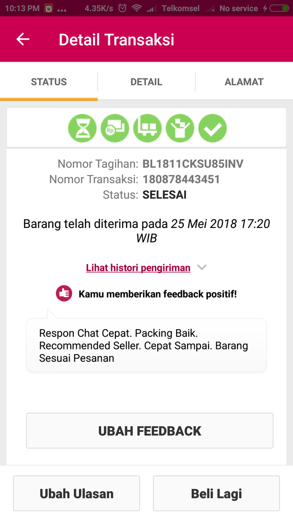 Cashback BUKALAPAK tidak dicairkan