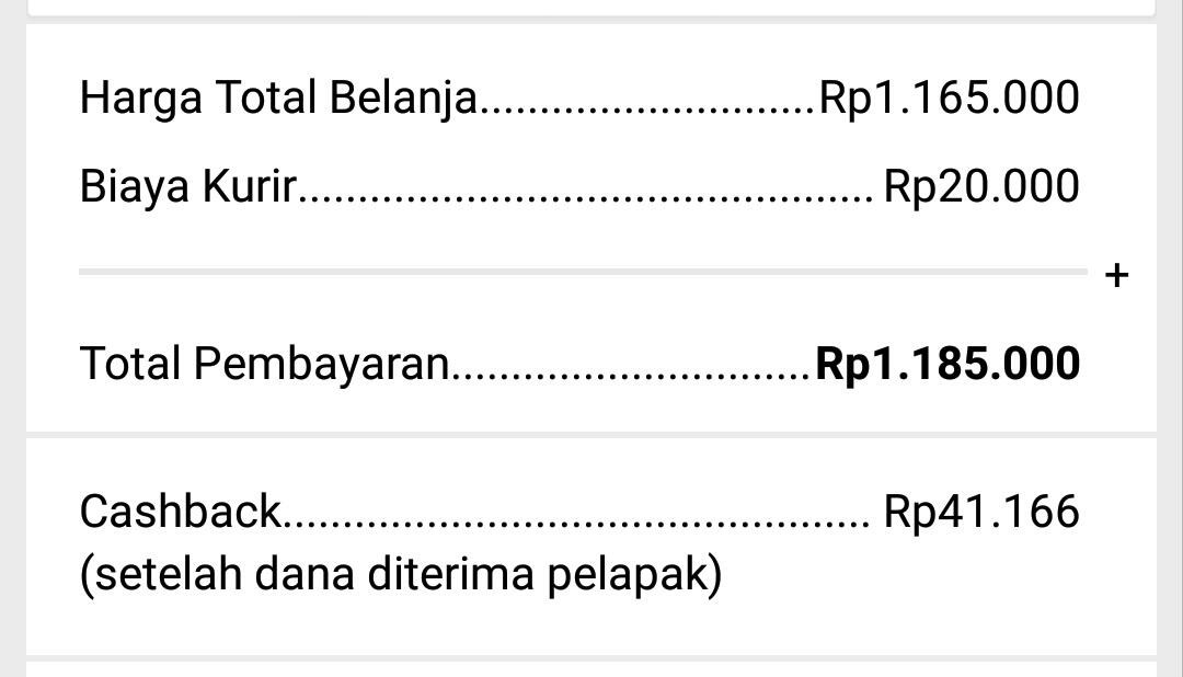 Cashback BUKALAPAK tidak dicairkan