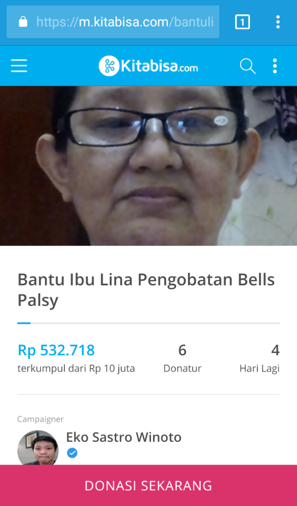 Bantu Ibu Lina Sembuh