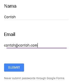 Menggunakan Google Form, Google Sheet &amp; Formmule untuk mengirimkan email 