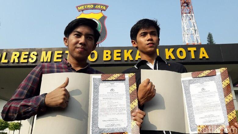 Lawan Begal di Bekasi, Irfan dan Rofik Diberi Penghargaan