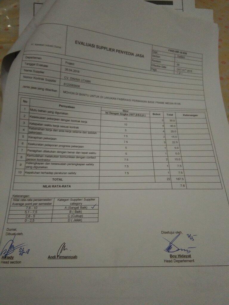 &#91;BTH ANGEL INVESTOR&#93; Untuk Tambahan Modal Kerja Jasa Maintenance Pabrik Kelapa Sawit