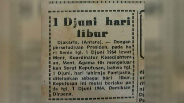 Fakta Menarik Hari Lahirnya Pancasila, Yang Sempat Menghilang Selama 3 Dekade