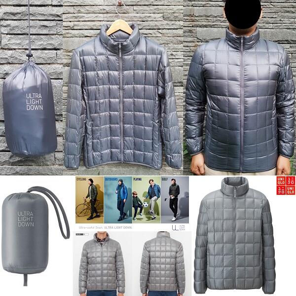 JAKET UNIQLO BULU ANGSA ULTRA LIGHT DOWN ULD/PARKA/HOODIE OUTDOOR JACKET BULANG COWOK