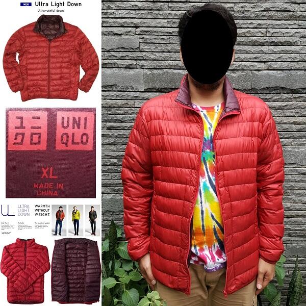 JAKET UNIQLO BULU ANGSA ULTRA LIGHT DOWN ULD/PARKA/HOODIE OUTDOOR JACKET BULANG COWOK