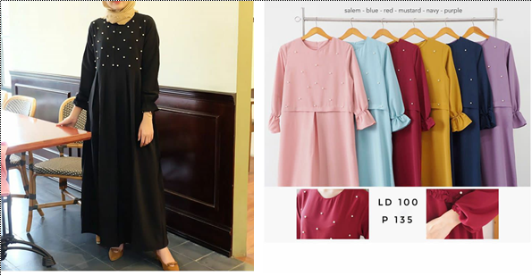 Trend Busana Muslim Bertabur Pearl