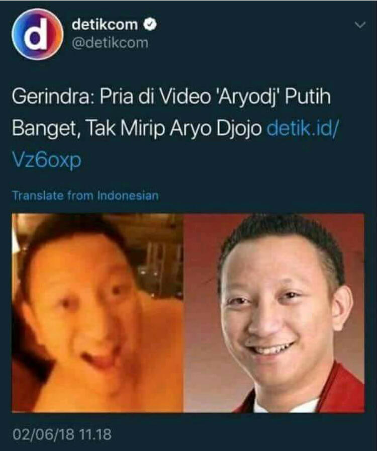 ...disebut-sebut sebagai pemeran pria yang ada di video porno 'Aryodj&...