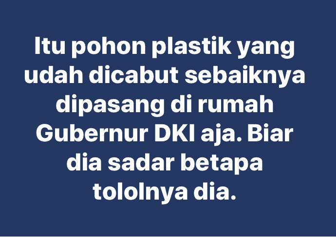 Anggaran Pohon Palsu Pakai Dana APBD 2017
