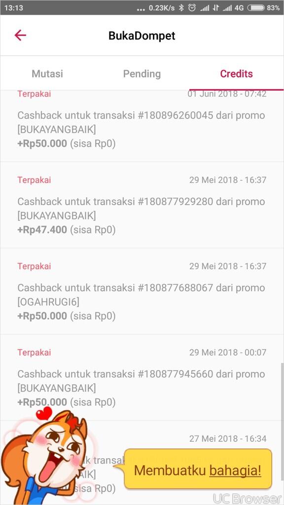 Bukalapak cashback yang nipu2.. 