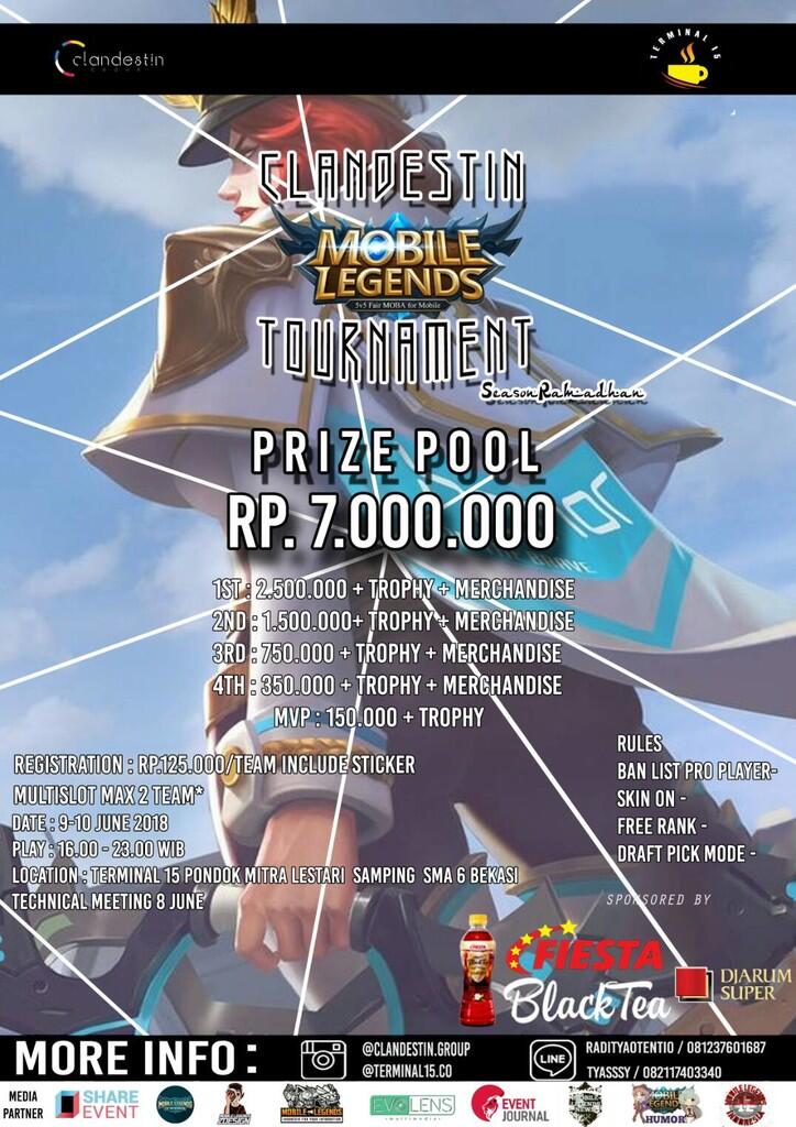 Clandestin Mobile Legend Tournament Season Ramadhan (Bekasi & sekitarnya)