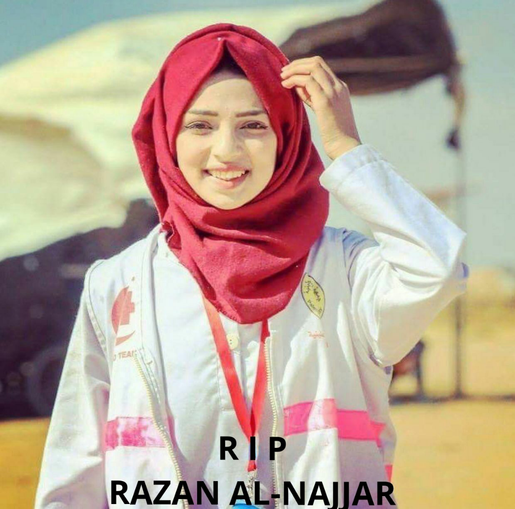 Selamat Jalan Razan Al-Najjar, Petugas Medis Yang Tewas Tertembak Di Palestina