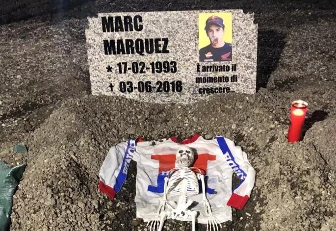 Penampakan Kuburan Marquez di Mugello! Ulah Siapa..?