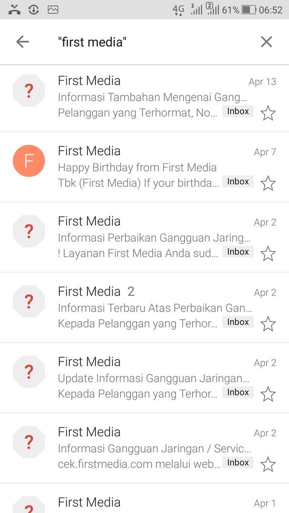 Gangguan layanan First Media