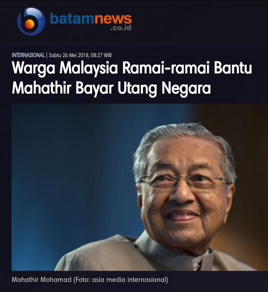 Mahathir Bebaskan Pajak-pajak di Malaysia