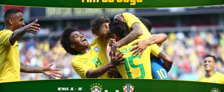 Neymar Kembali dari Cedera, Brasil Sukses Libas Kroasia