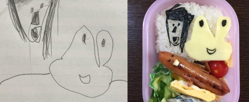 10 Kreasi Bento Paling Gemesin dari Gambar Sang Anak, Keren Banget!