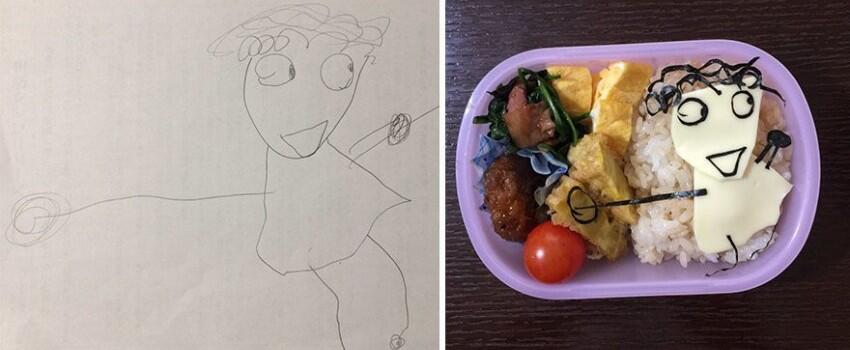 10 Kreasi Bento Paling Gemesin dari Gambar Sang Anak, Keren Banget!