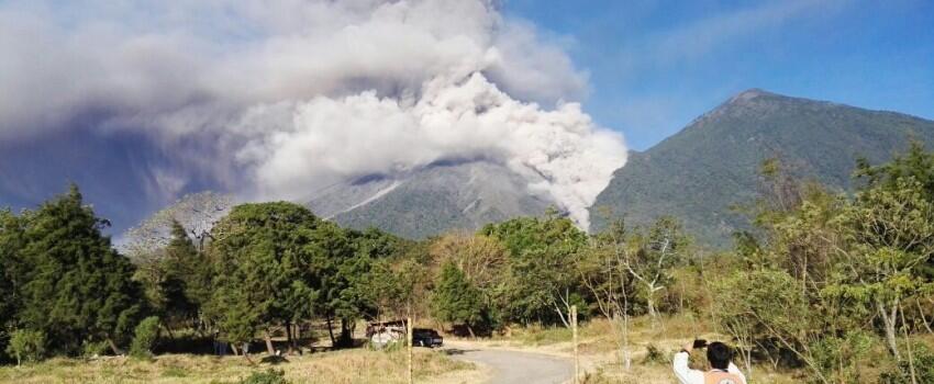12 Potret Letusan Gunung Fuego Guetamala, Terparah dalam Sejarah