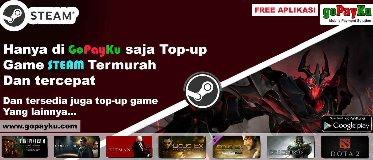 TOP-UP DI STEAM JAUH LEBIH MURAH HANYA DI GOPAYKU