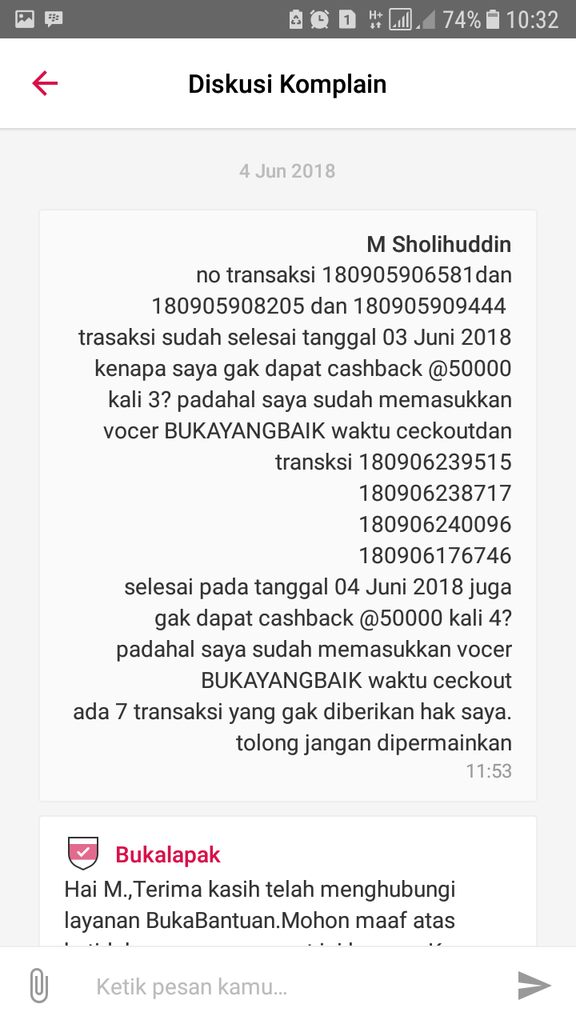 bukalapak tidak konsisten dengan programnya part II