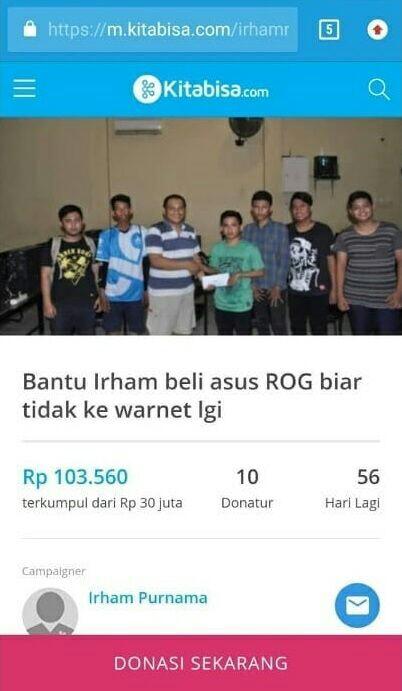 Kocak, Aksi Penggalangan Dana Tapi Buat Beli Skin Mobile Legend