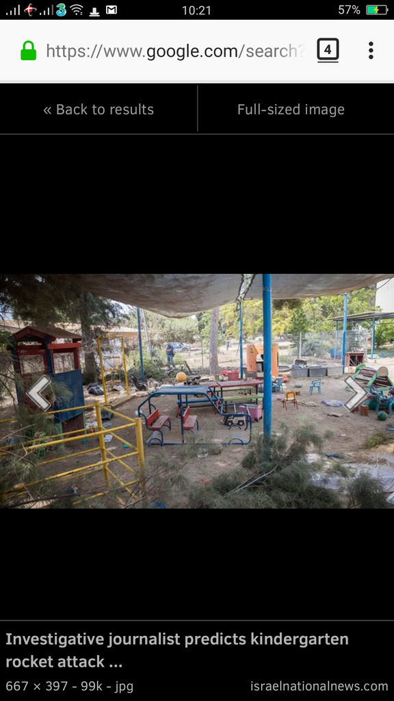 roket hamas mengenai taman kanak kanak di israel