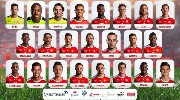 Hanya 1 Pemain Lokal, Inilah Skuat Lengkap Swiss di Piala Dunia 2018