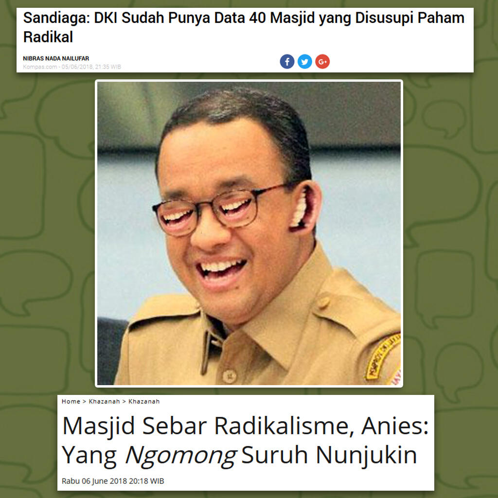 Sandiaga Uno: 40 Masjid Jakarta Diduga Disusupi Paham Radikal