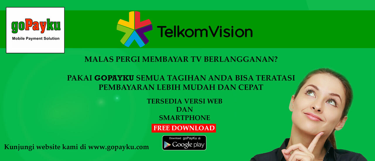 CARA BAYAR TAGIHAN TELKOMVISION SIMPLE DAN CEPAT HANYA DI GOPAYKU