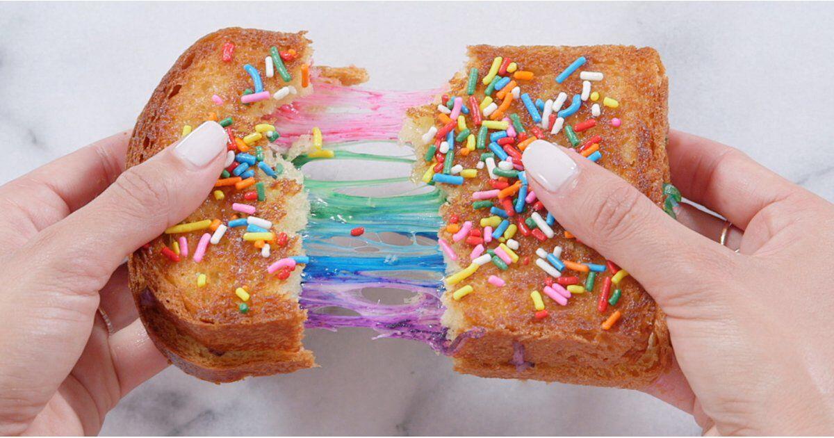 Meriahkan Sahurmu dengan Rainbow Grilled Cheese Sandwich, Kejunya Nagih!