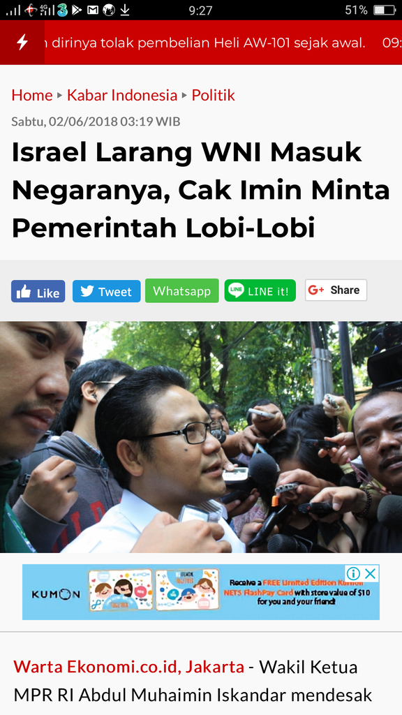 Israel cabut larangan berkunjung bagi warga Indonesia