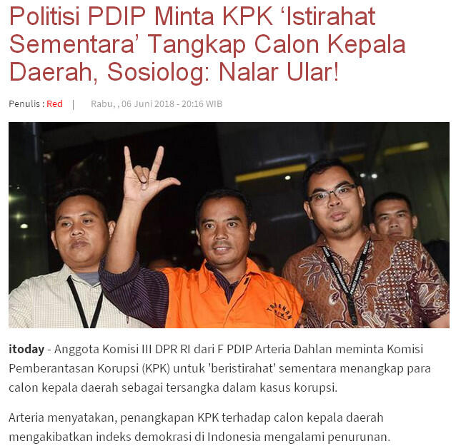 Tiga Kepala Daerahnya Tersangka KPK, PDIP: Ada yang Mendesain