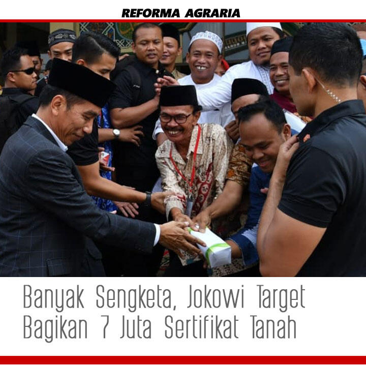 Hindari Sengketa, Presiden Jokowi Akan Terus Bagikan Sertifikat Tanah Wakaf