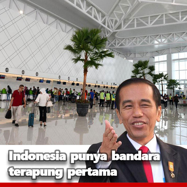 Presiden Jokowi Resmikan Bandara "Apung" Pertama di Indonesia