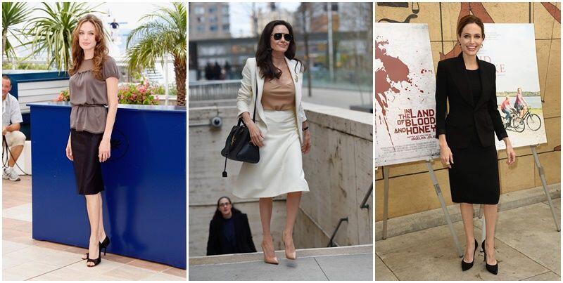 9 Outfit Formal ala Angelina Jolie, Bisa Jadi Referensi Gaya Kantor